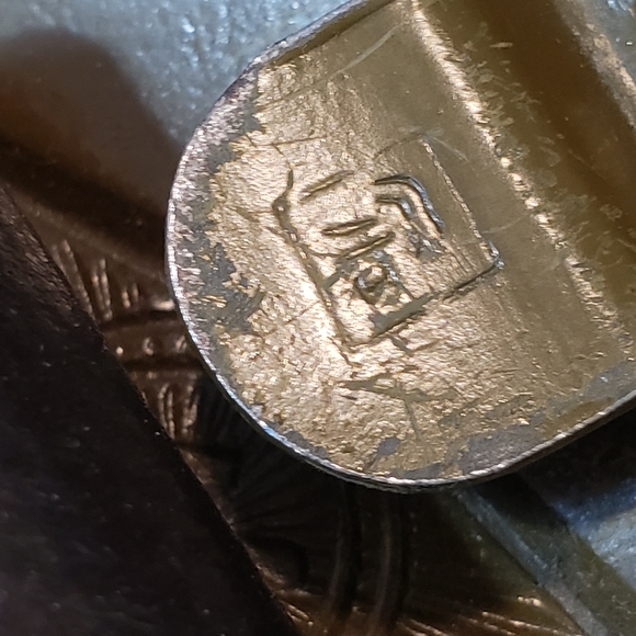 Men's Black Leather Belt with Star Buckle Soviet Union - Picture 4 of 7